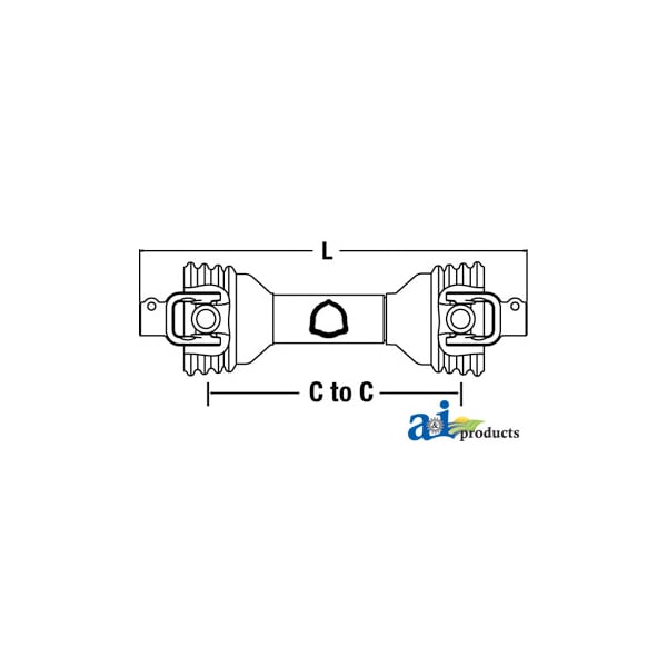 A & I Products Driveline; W/ 1 3/8" 21 Spline QD Yokes 58" x6" x6" A